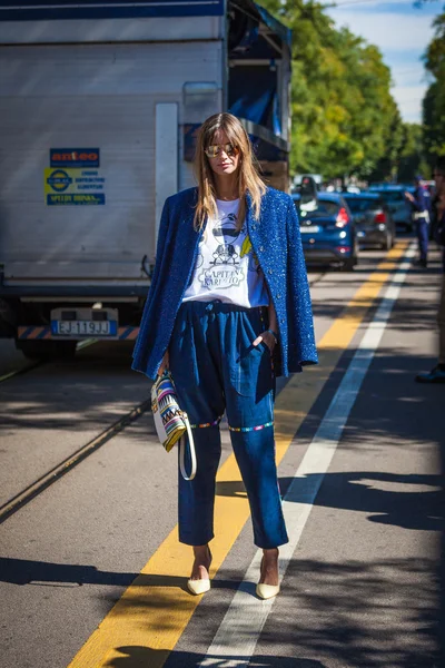 Guest on Fendi fashion show — Stock Photo, Image