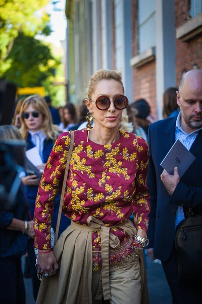 Gasten op Fendi modeshow — Stockfoto