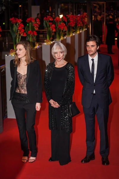 Edith Scob, Mia Hansen-Love, Roman Kolinka e Isabelle Huppert — Fotografia de Stock