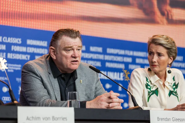 Herci Emma Thompson a Brendan Gleeson — Stock fotografie