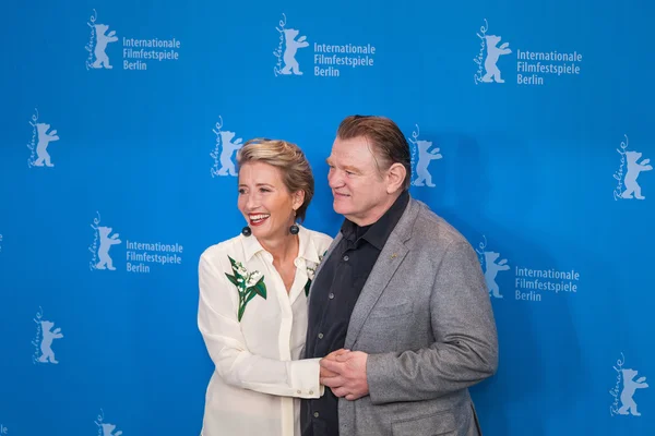 Herci Emma Thompson a Brendan Gleeson — Stock fotografie