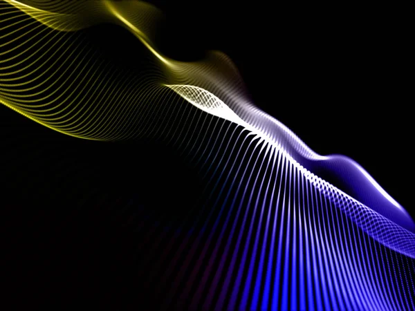 Render Abstract Background Flowing Sound Waves Design — Stock Photo, Image