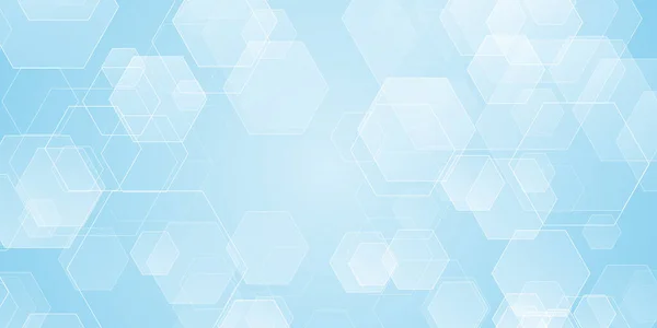 Banner Medical Tematic Abstract Design Forme Hexagonale — Vector de stoc