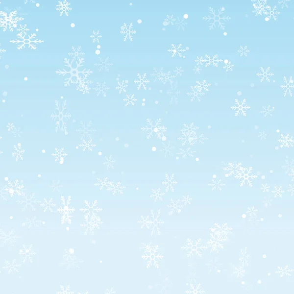 Fondo Decorativo Navidad Con Copos Nieve Que Caen — Vector de stock