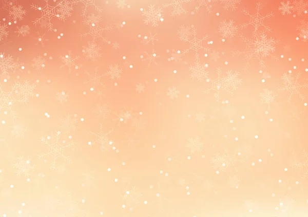 Weihnachten Hintergrund Mit Fallenden Schneeflocken Design — Stockvektor