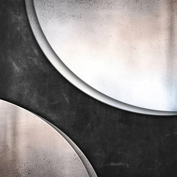 Grunge Blackboard Texture Background Silver Metal Plates — Stock Photo, Image