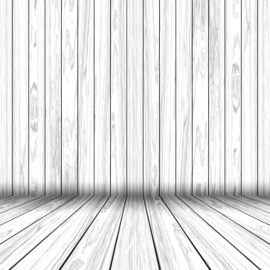 Bir grunge stili ahşap odanın 3 boyutlu görüntüsü