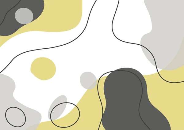 Abstraktní Módní Pozadí Žlutých Šedých Barvách — Stockový vektor
