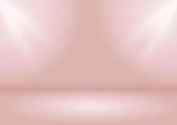 スポットライトが輝くピンクのディスプレイインテリア — ストックベクタ
