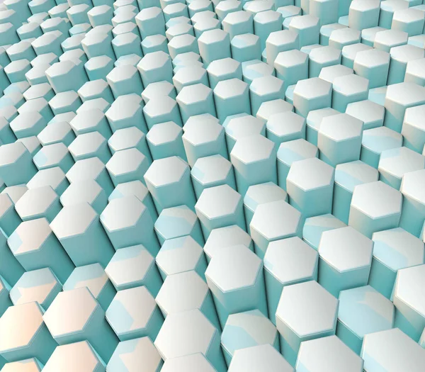 Render Modern Abstract Background Hexagons — Stock Photo, Image