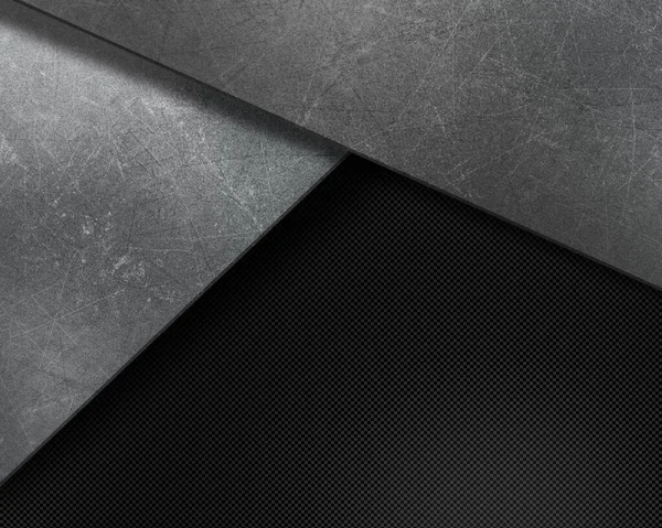 Fundo Abstrato Com Grunge Texturas Riscadas Fibra Carbono — Fotografia de Stock