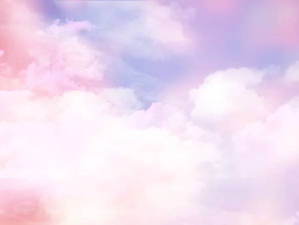 ピンクの曇りの空の3Dレンダリング — ストック写真
