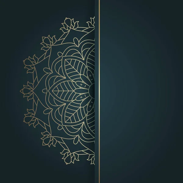 Elegante Estilo Étnico Mandal Diseño Fondo — Vector de stock