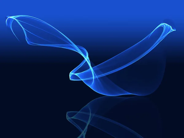 Abstract Modern Background Blue Flowing Lines — Stock Photo, Image