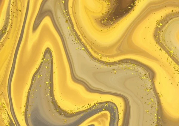 Fondo Mármol Líquido Abstracto Con Elementos Brillo Oro — Vector de stock