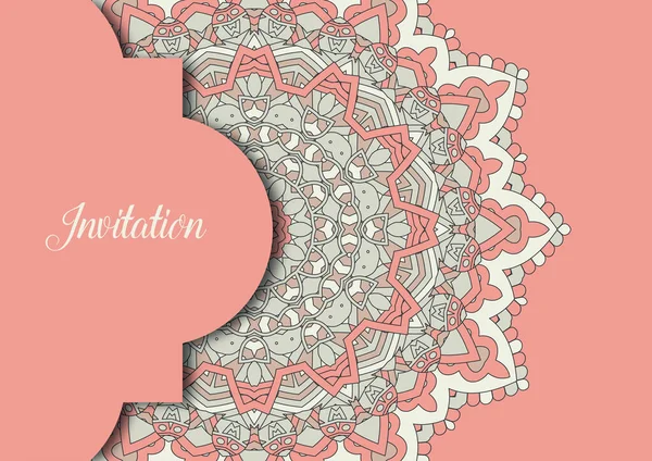Elegant Background Decorative Mandala Design — Stock Vector