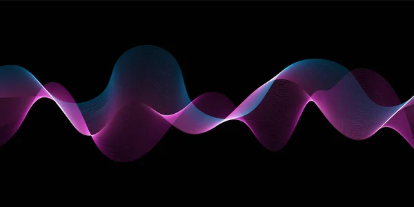Abstract Background Flowing Lines Design — Stock Vector