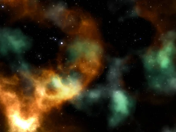 Render Abstract Space Scene Nebula Stars — 스톡 사진