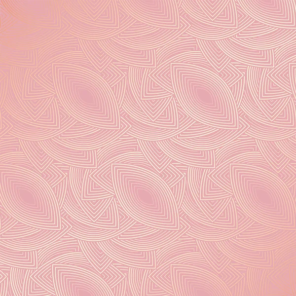 具有线性设计的优雅的玫瑰金背景 — 图库矢量图片