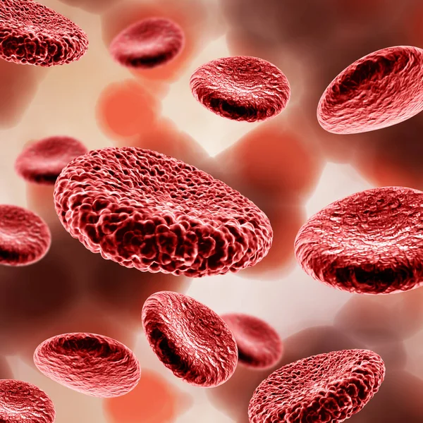 Render Medical Background Blood Cells — Stock Photo, Image