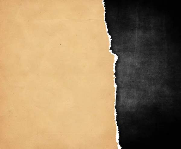 Tmavý Grunge Styl Textura Roztrhaným Papírem Překrytí Pozadí — Stock fotografie