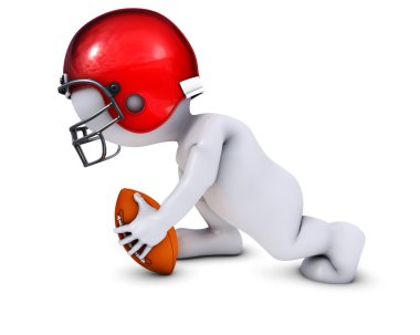 Amerikan futbolu oynayan morph adam