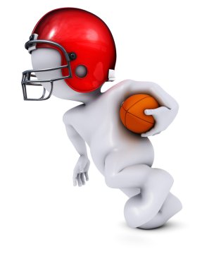 Amerikan futbolu oynayan morph adam