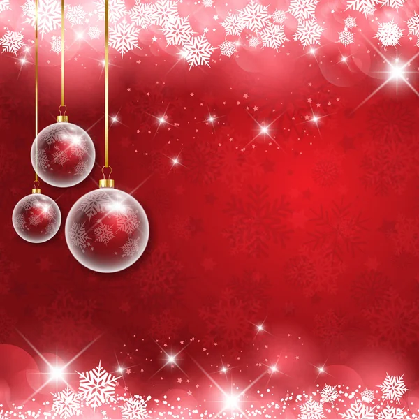 Christmas baubles background — Stock Photo, Image