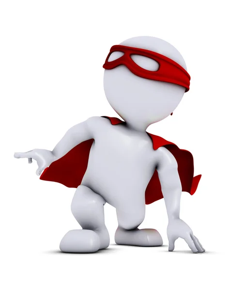 3D Morph Man super héros — Photo