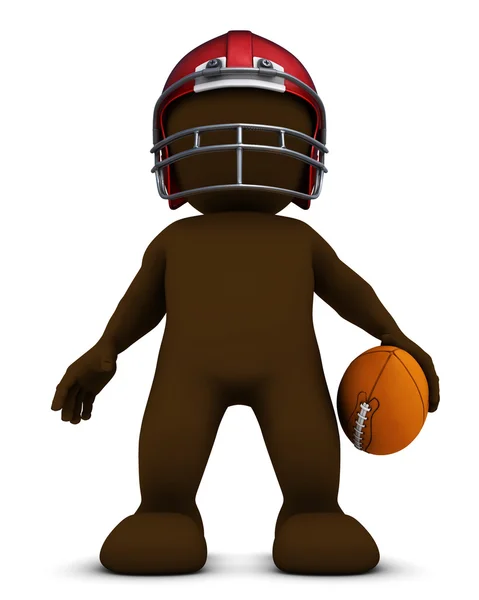 Morph Man jogando futebol americano — Fotografia de Stock