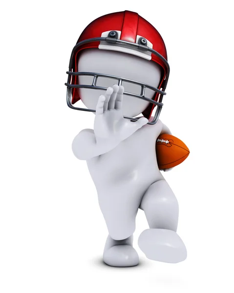 Morph Man playing american football — Stock Photo, Image