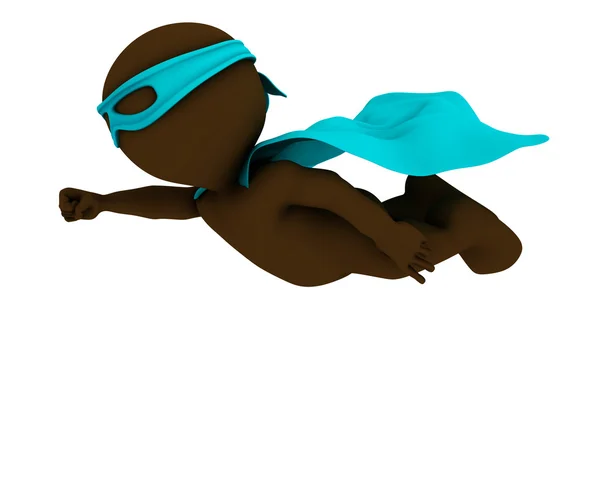 3D Morph Man super hero — Stock Photo, Image