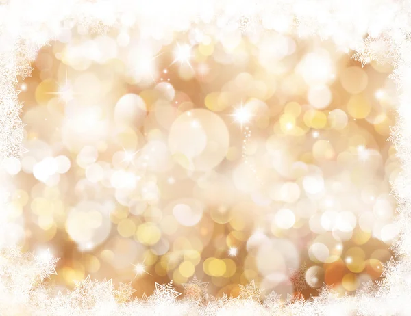 Christmas background with bokeh lights — Stock Photo, Image