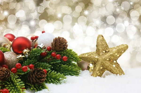 Christmas decorations background Stock Picture