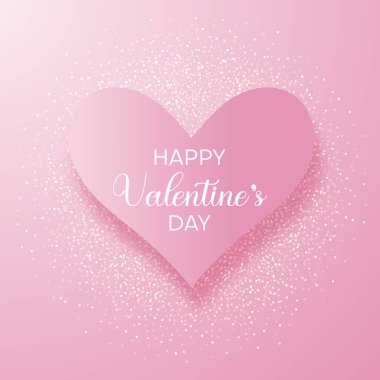 Parıltılı dekoratif pembe sevgililer günü arka plan tasarımı