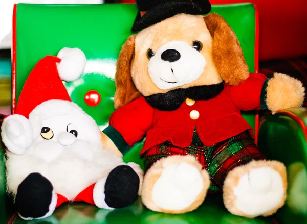 Chrismas köpek oyuncak bebek ve şirin bebek