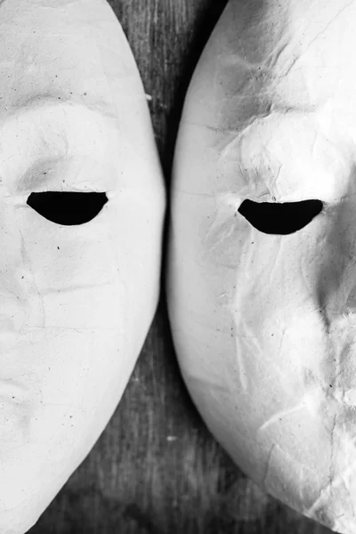 Weiße Masken für Kinder zum Malen — Stockfoto
