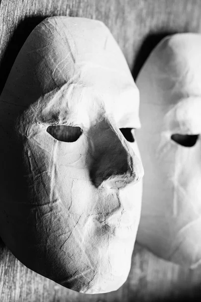 Masques blancs pour enfants à peindre — Photo