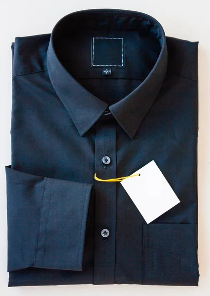 Primer Plano Del Traje Negocios Camisa Formal Camiseta Aislada Blanco — Foto de Stock