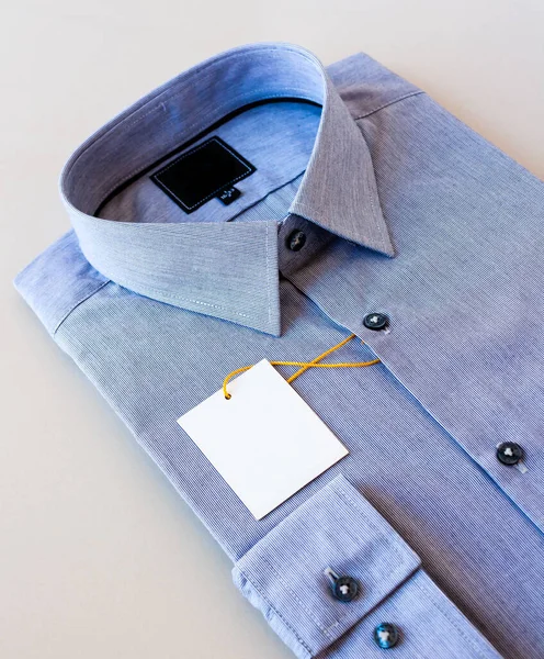 Primer Plano Del Traje Negocios Camisa Formal Camiseta Aislada Blanco — Foto de Stock