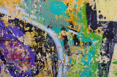 bir duvar - ayrıntılı bir grafiti grafiti bir duvara boyalı