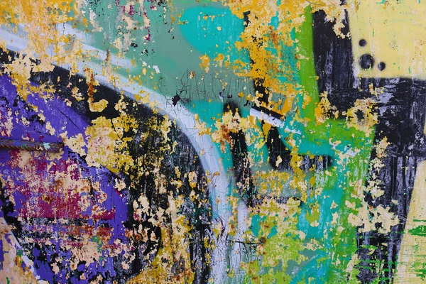 bir duvar - ayrıntılı bir grafiti grafiti bir duvara boyalı