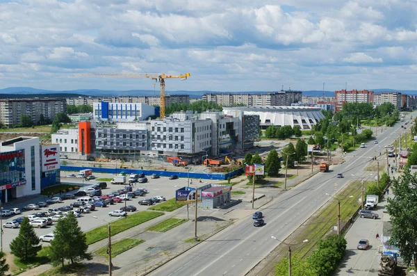 Ovanifrån på sjukhusbyggnaden — Stockfoto