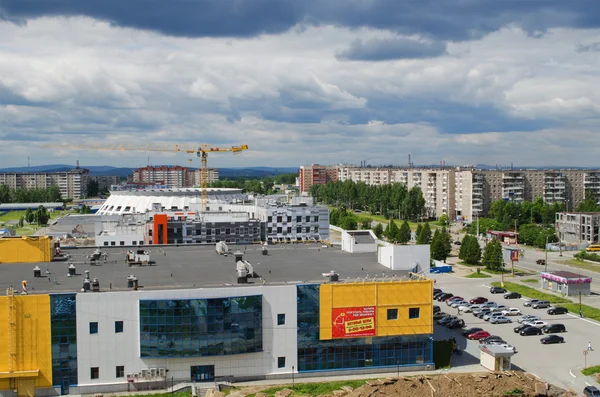 Прилеглих до нього районах "Vagonka" з міста Нижній Тагіл — стокове фото