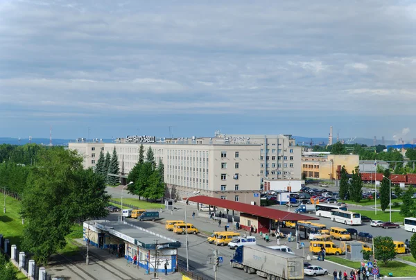 Building of administration of factory — Stock Photo, Image