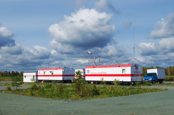 Sverdlovsk Region Russia September 2015 Station Medical Assistance Equipped Federal — Stock Photo, Image