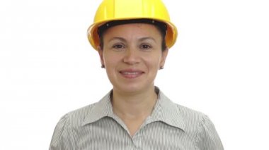 İzole işçisi başparmak kadında