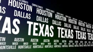 Texas devlet ve büyük şehirlerde afiş kaydırma