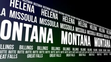 Montana Eyaleti ve büyük şehirlerde afiş kaydırma