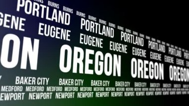 Oregon State ve büyük şehirlerde afiş kaydırma